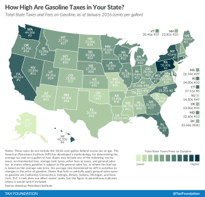 2017 Gas Tax Rates by State