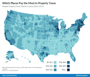 Median Property Taxes Paid by County