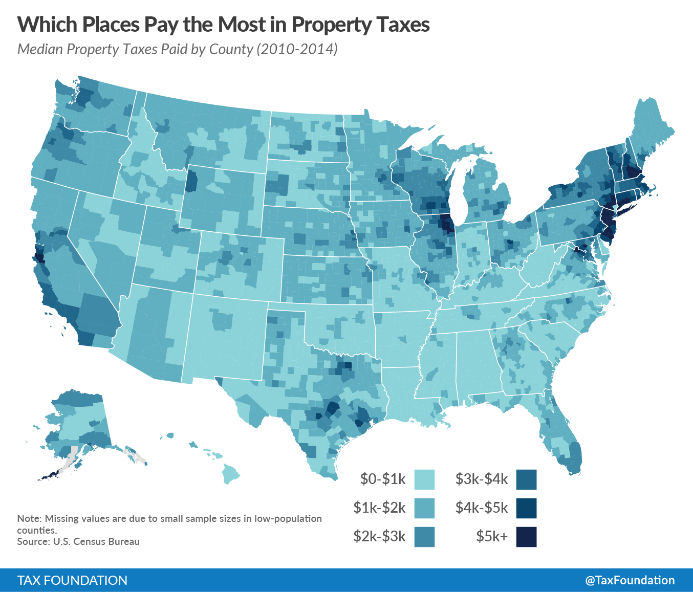 Which Places Pay the Most in Property Taxes?