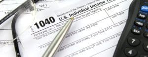 US Individual Income Tax Form for 2015, 2015 tax brackets, PEP and Pease,