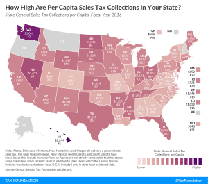 How Much Does Your State Collect in Sales Taxes Per Capita?