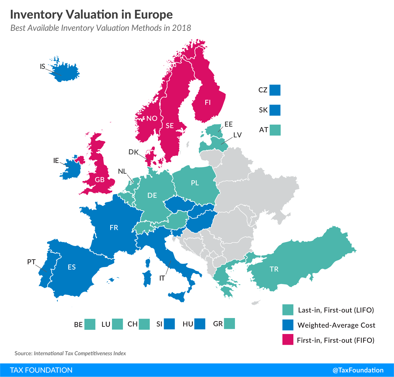 Inventory Valuation in Europe, FIFO, LIFO, weighted-average cost, first in first out last in last out, capital investment, inventory purchases against taxable income