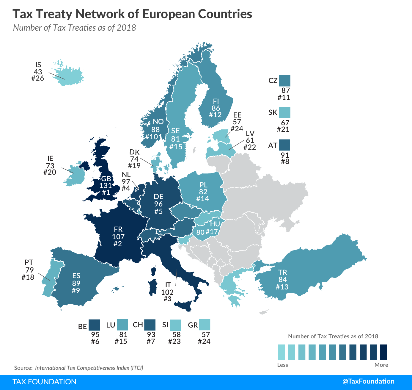 European tax treaty 2019 tax treaty network of european countries 2019