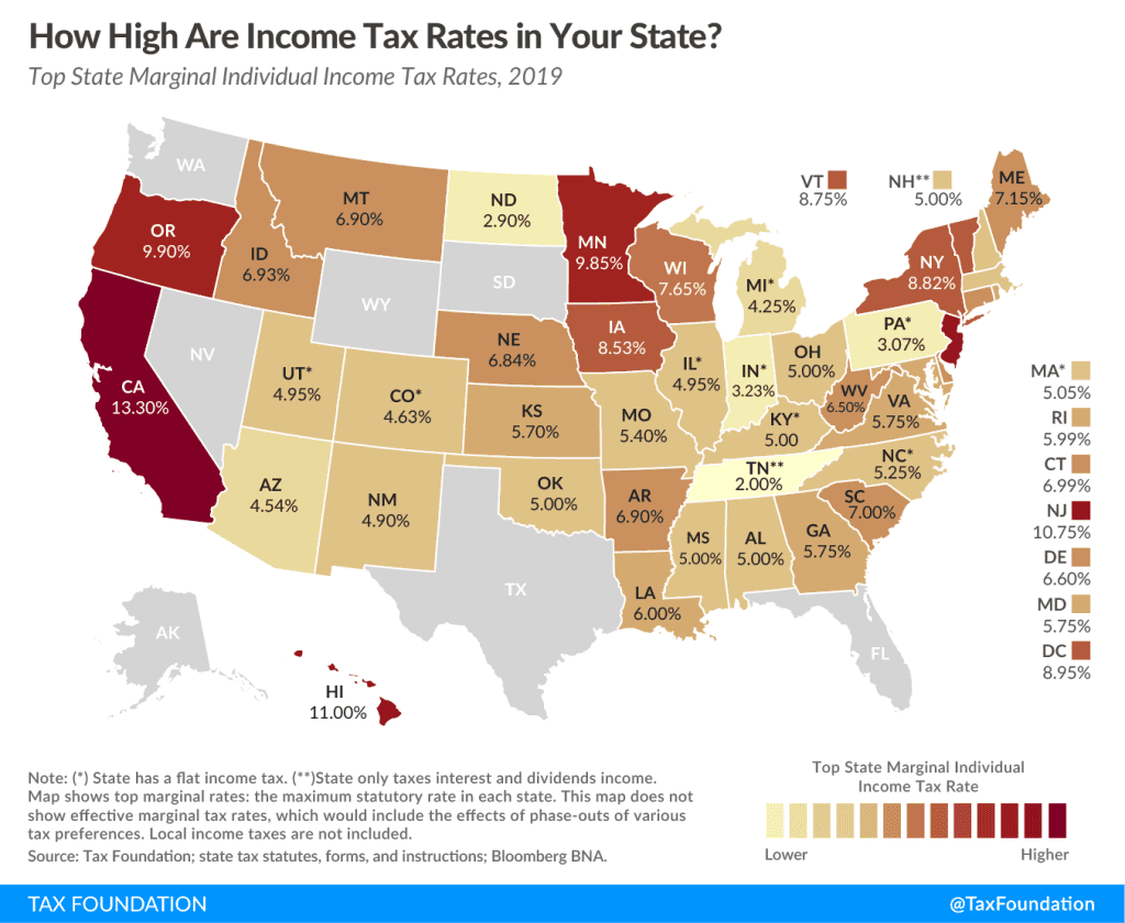2025 State Income Tax Rates and Brackets | Tax Foundation