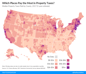 Property Taxes by County, property tax state map, property tax map