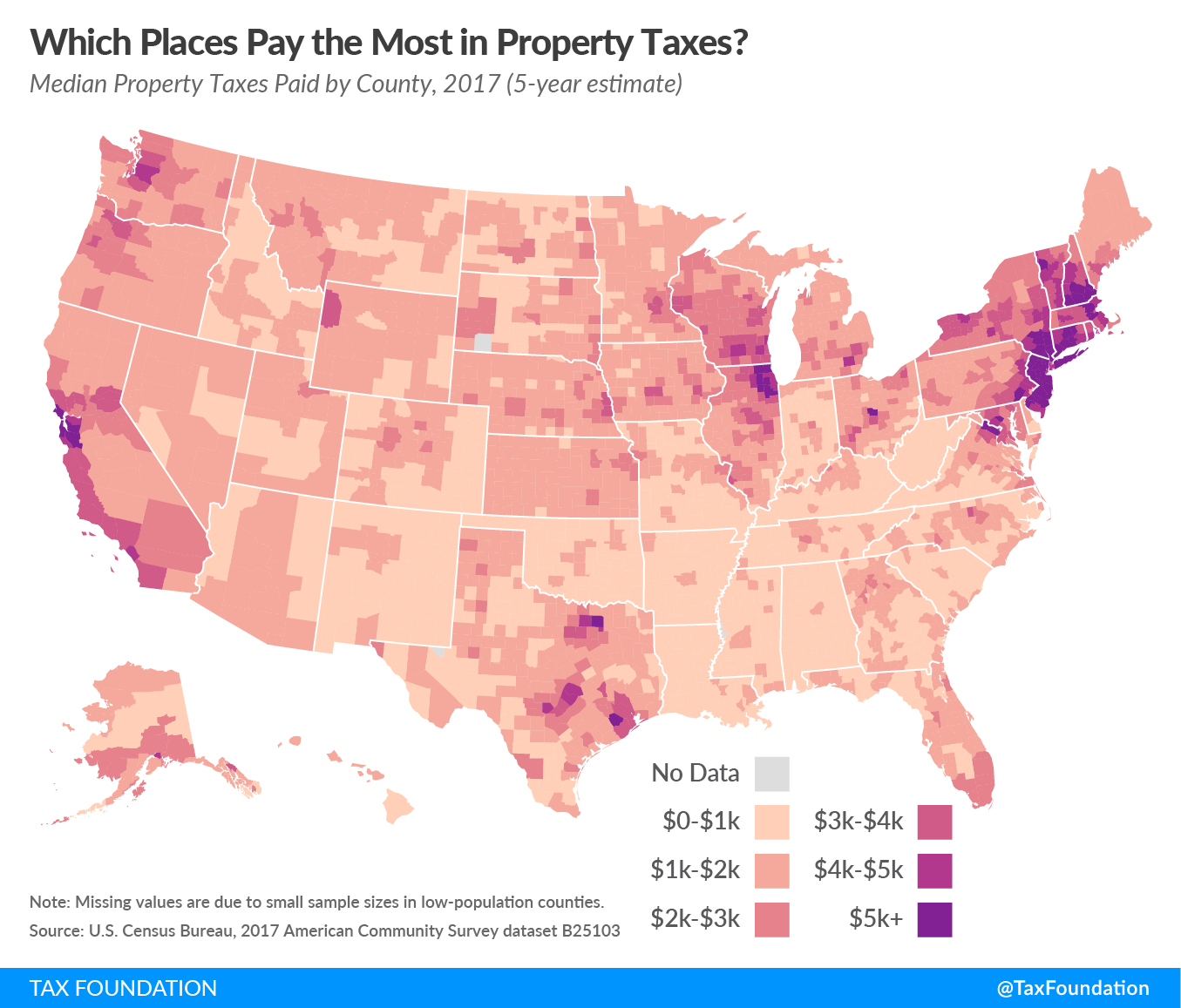 Property Taxes By County Interactive Map Tax Foundation