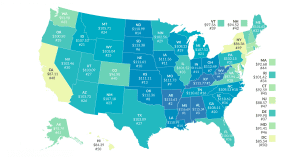 Relative value of $100 in your state 2019 purchasing power 2019 price parity map, biggest bang for your buck states 2019 biggest bang for your buck states, price parity map, purchasing power, real income, nominal income, time value of money, best value states, price parity, purchasing power