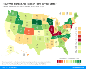 state pensions. How well-funded are pension plans in your state? State public pension funding, state pension plan funding, pension plan crisis, pension plan underfunded