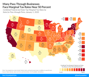 Pass-through businesses employ most of the private sector. Pass through businesses tax rates by state