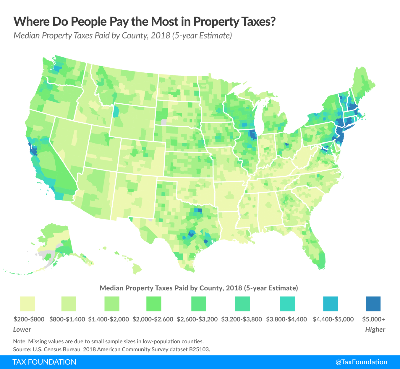 states with the higest property taxes, where do people pay the most in property taxes in the united states