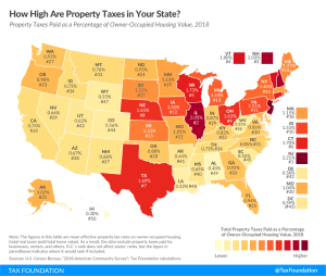 How high are property taxes in my state? How high are property taxes in your state? state property taxes paid as a percentage of owner-occupied housing value