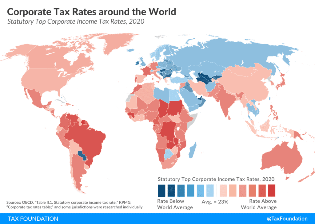 Corporate Tax Rates by Country | Corporate Tax Trends | Tax Foundation