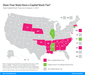2021 state capital stock tax, 2021 state franchise tax, 2021 state capital stock taxes and state franchise taxes. Which states have a capital stock tax or franchise tax