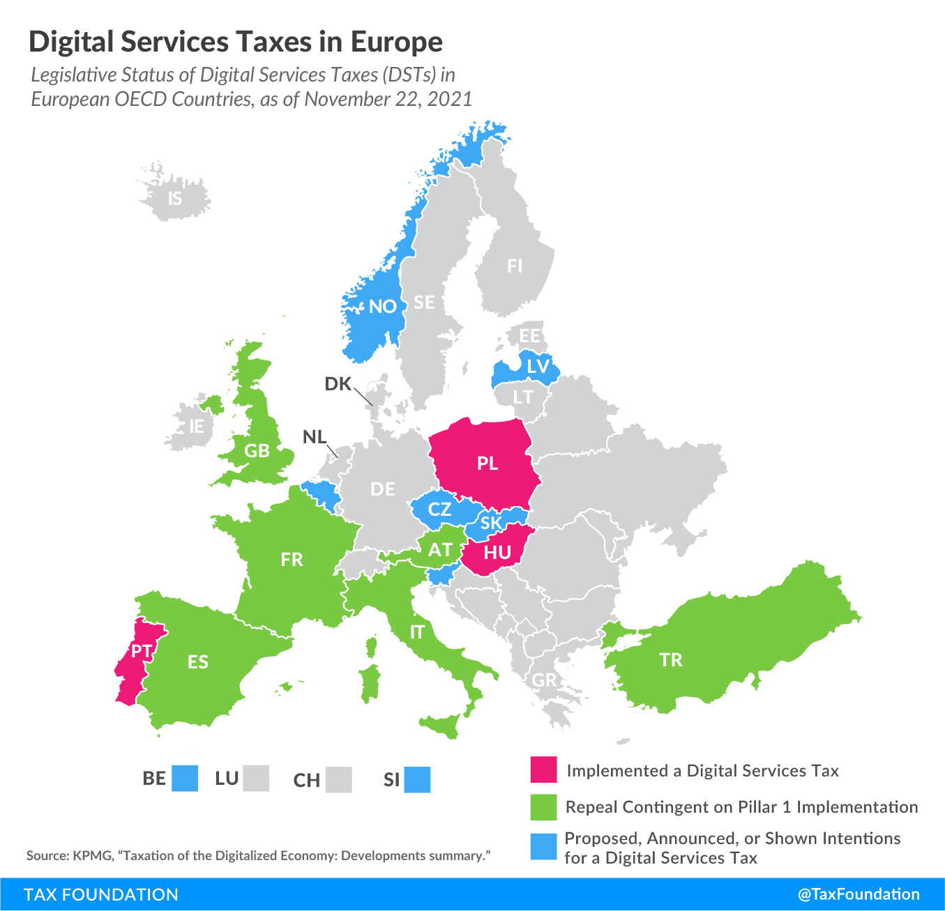 Digital tax Europe Digital taxes in Europe Digital services taxes in Europe 2021 Pillar 1 global tax agreement