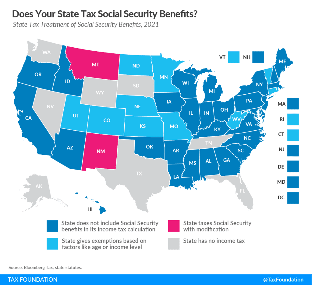 13 States That Tax Social Security Benefits Tax Foundation