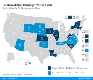 Location Matters 2021 State Tax Competitiveness Tax Incentives Mature Firms Rankings