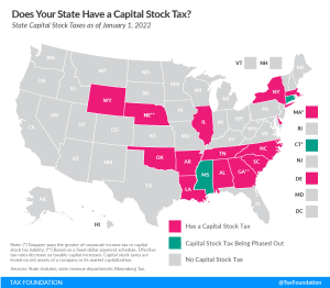 2022 capital stock tax map 2022 state capital stock map Compare state franchise tax policy