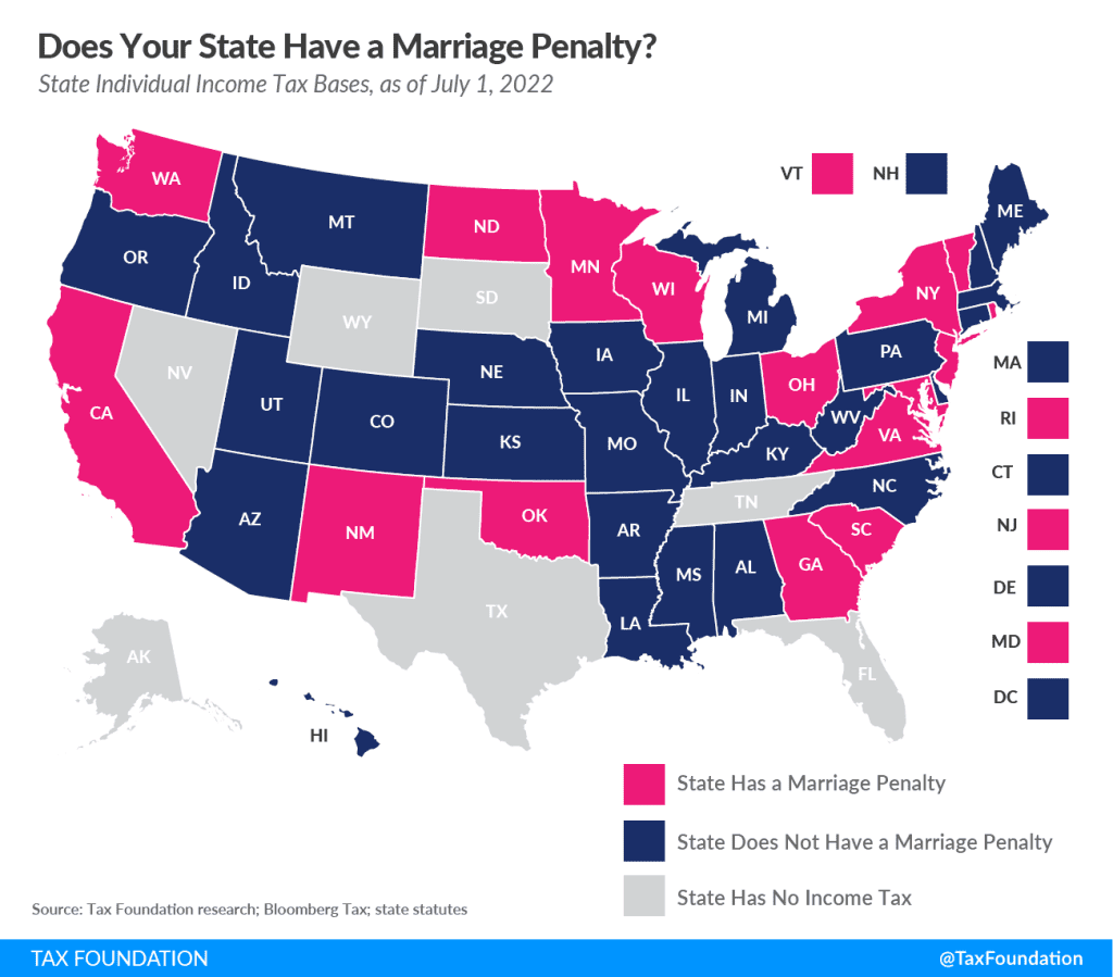 Does Your State Have A Marriage Penalty 2022 Tax Foundation
