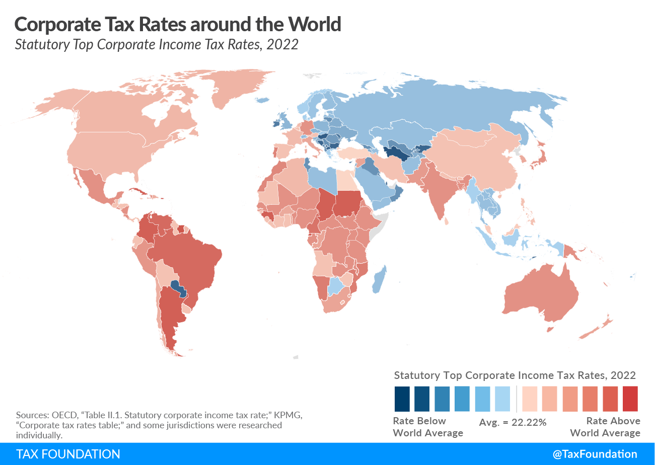 Corporate tax rates around the world 2022