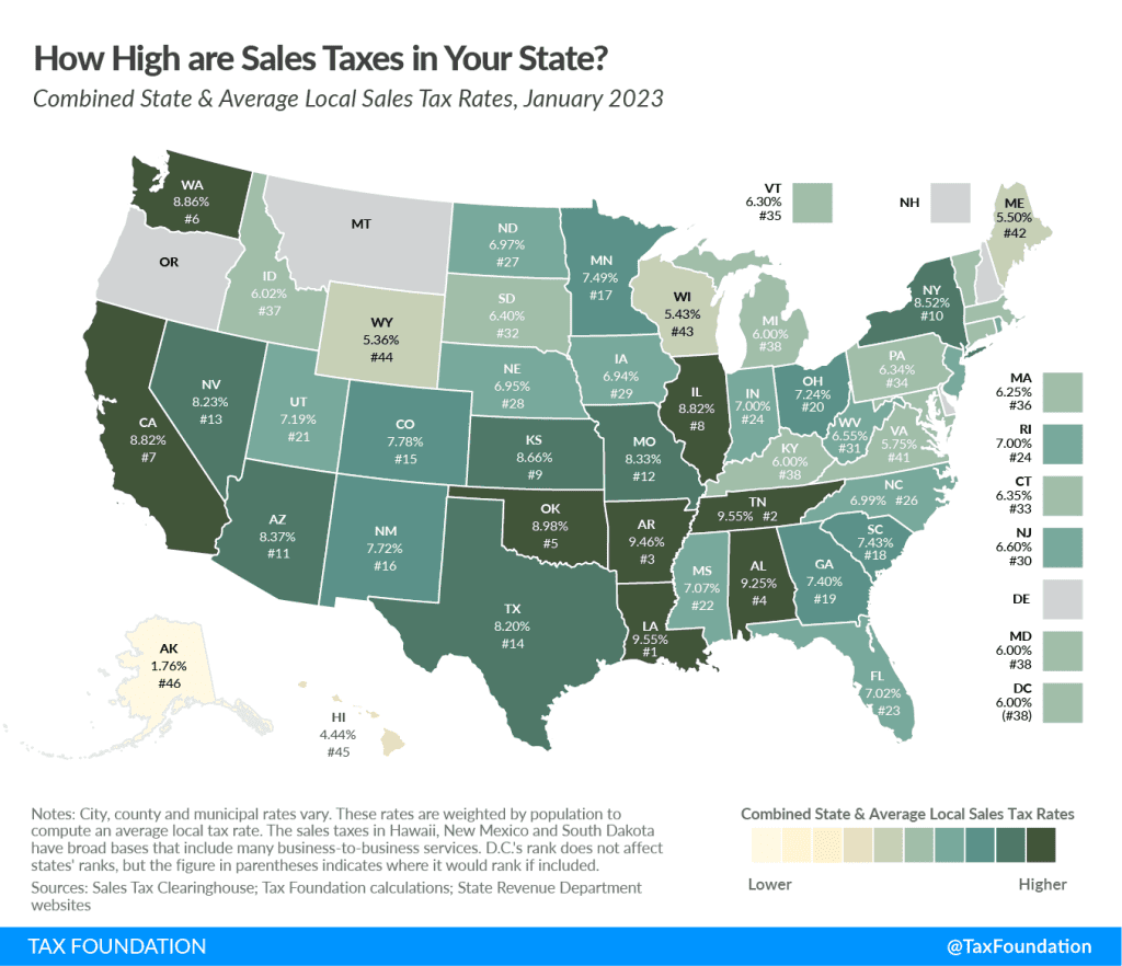 State & Local Sales Tax Rates  2023 Sales Tax Rates  Tax Foundation