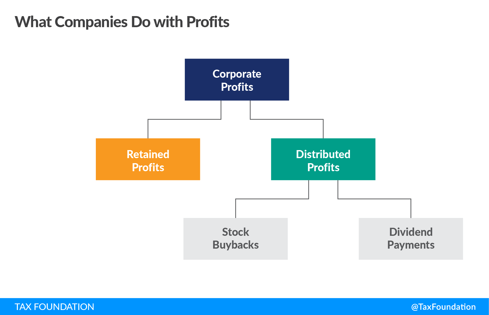 What Companies Do with Profits, including retained profits versus distributed profits like Biden stock buybacks tax and dividend payments