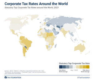 2023 to 2024 corporate tax rates around the world data and trends