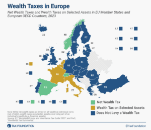 2024 wealth taxes in Europe compare wealth taxes by country