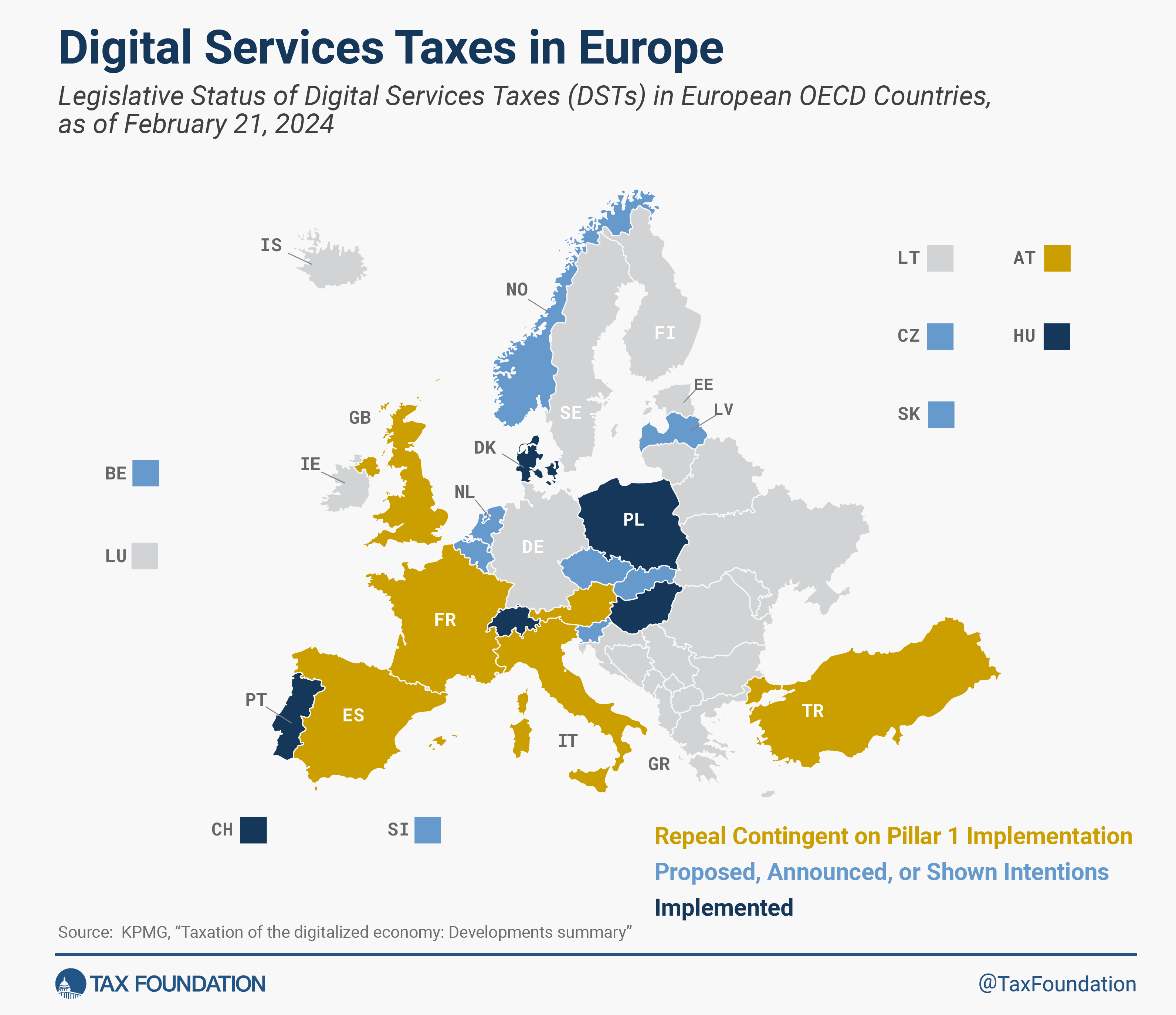 Digital services taxes in Europe by country 2024 1