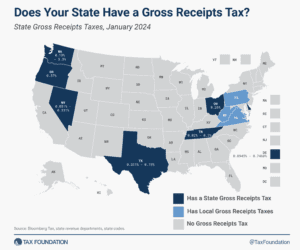 State gross receipts taxes by state 2024
