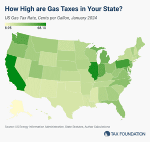 gas tax rates by state 2024